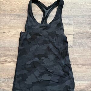 Lululemon Black Camouflage Tank Top